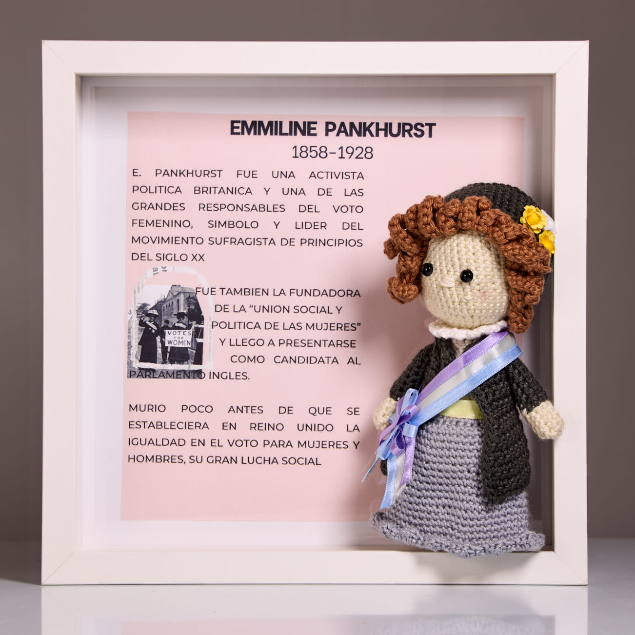 Emmeline Pankhurst · amigurumi Diseños ELEMA